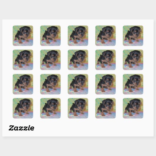 Yorkie Puppy Sticker (Vel)