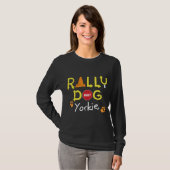 Yorkie Rally Dog T-shirt (Voorkant volledig)