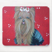 Yorkie Red Muismat (Voorkant)