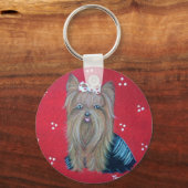 Yorkie Red sleutelhanger (Voorkant)