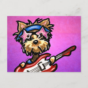 Yorkie Rocker Briefkaart