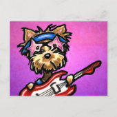 Yorkie Rocker Briefkaart (Voorkant)