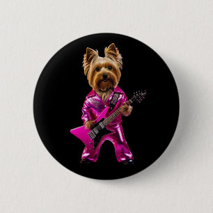 Yorkie Rockster Knop Ronde Button 5,7 Cm