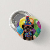 YORKIE RONDE BUTTON 3,2 CM (Voorkant /achterkant)