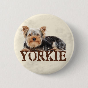 Yorkie Ronde Button 5,7 Cm