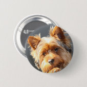 yorkie ronde button 5,7 cm (Voorkant /achterkant)