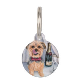 Yorkie Ronde Hondenhalsband Huisdierpenning