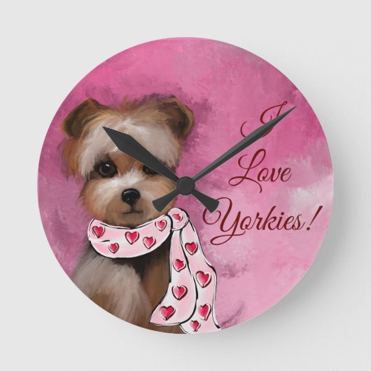 YORKIE RONDE KLOK (Voorkant)
