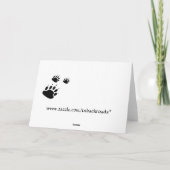 Yorkie Sad Eyes Kaart (Achterkant)