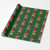 Yorkie Santa Christmas Cadeaupapier (Uitgerold)