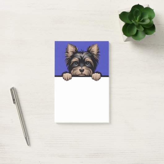 Yorkie Schattige Peeking Yorkshire Terrier Hondenl Post-it® Notes (Kantoor)