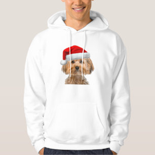 Yorkie Shirt Schattige Dog Santa Hat Afbeelding Fu
