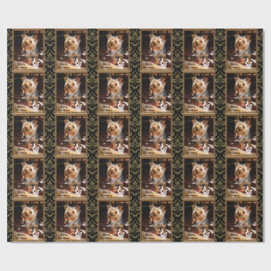 Yorkie Shredder Cadeaupapier (Vlak)