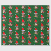 Yorkie Sinterklaas Kerstmis Cadeaupapier (Vlak)