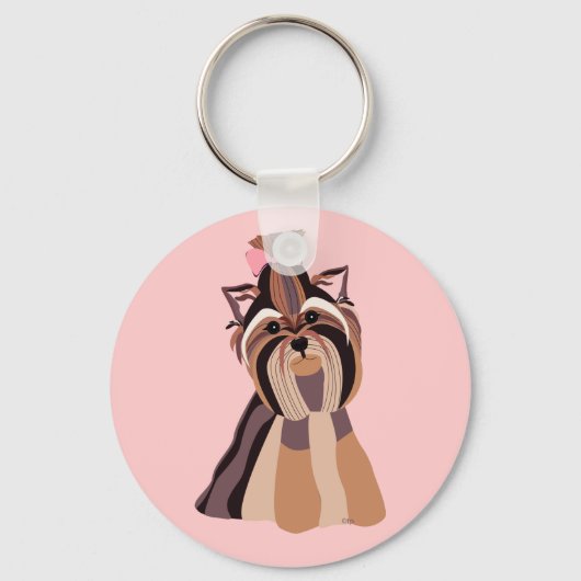 Yorkie Sleutelhanger (Voorkant)