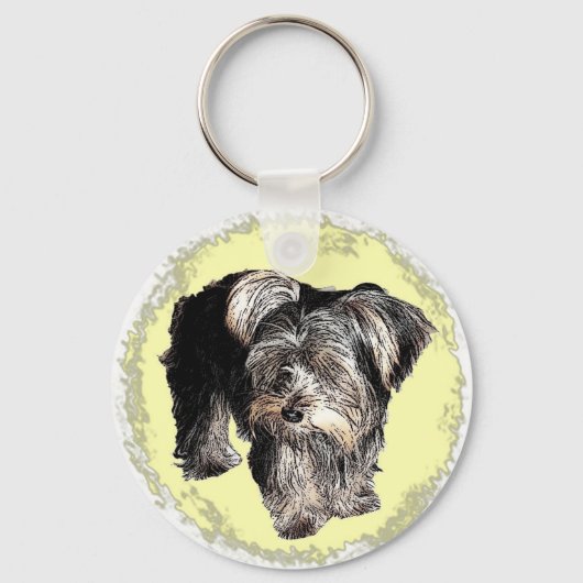 Yorkie Sleutelhanger (Voorkant)