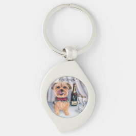Yorkie-sleutelhanger Sleutelhanger