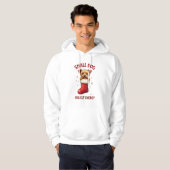 Yorkie Small Dog Big Elf Energy Hoodie (Voorkant volledig)