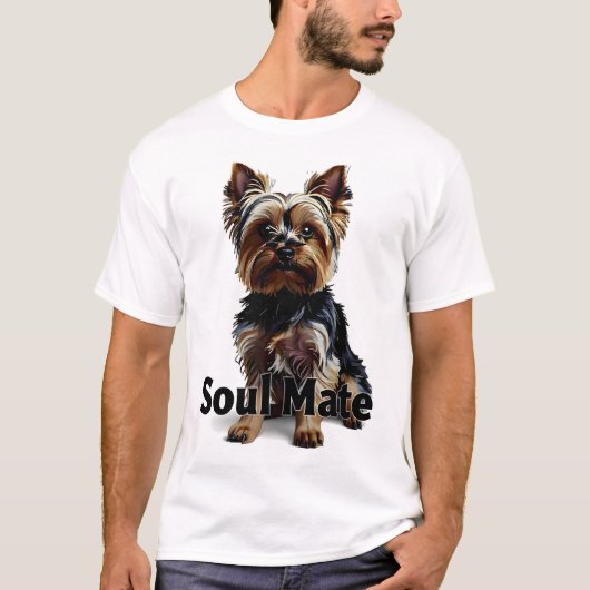 Yorkie soul mate t-shirt (Voorkant)