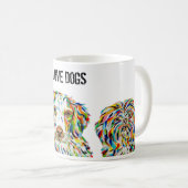 Yorkie Spaniel Shih Tzu Love Dogs Mok (Voorkant rechts)