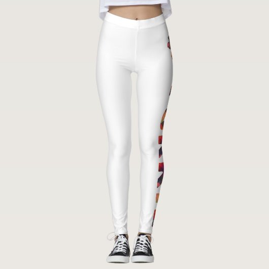 Yorkie Speelgoed Breed Dog Geometrische Tights Mul Leggings (Voorkant)