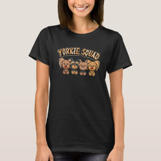 Yorkie Squad Grappige Yorkshire Terrier Hond 1 T-shirt
