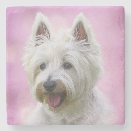 Yorkie Stenen Onderzetter (Voorkant)