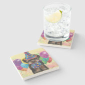 Yorkie Stenen Onderzetter (Zijkant)