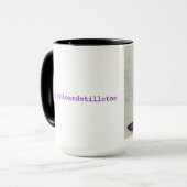 Yorkie & Stilettos Waterverf Design Mok (Voorkant links)
