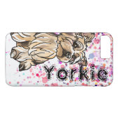Yorkie Sun Sparkles (voeg de naam van je huisdier  Case-Mate iPhone Case (Achterkant (Horizontaal))