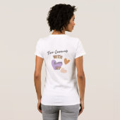 Yorkie Tea Cup "Simply Tea-rific" Vrouwen T Shirt (Achterkant volledig)