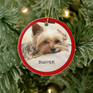 Yorkie Terrier Dog - Gepersonaliseerd  Keramisch Ornament