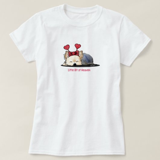 Yorkie Terrier Liefdesbug T-Shirt (Design voorkant)