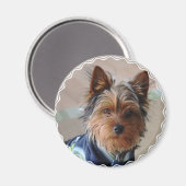 Yorkie Terrier Magnet (Voorkant / Achterkant)