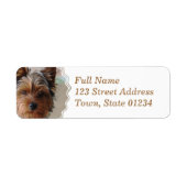 Yorkie Terrier Mailing Label (Voorkant)