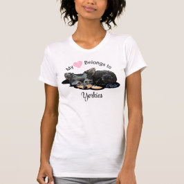 Yorkie Terrier My Heart behoort T-Shirt