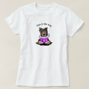 Yorkie The Wag KiniArt T-shirt
