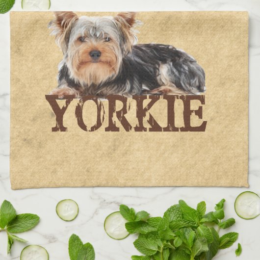 Yorkie Theedoek (Gevouwen)