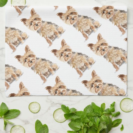 Yorkie Theedoek (Gevouwen)