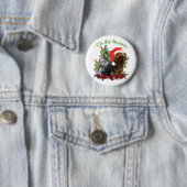 Yorkie 'Tis de Seizoen Button (In situ)