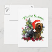 Yorkie 'Tis het seizoen Briefkaart (Voorkant / Achterkant)