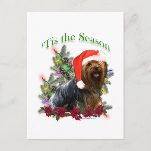 Yorkie 'Tis het seizoen Briefkaart (Voorkant)