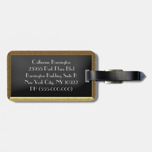 Yorkie Traveler Bagagelabel (Achterkant horizontaal)