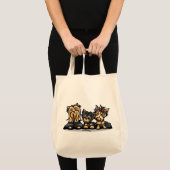 Yorkie Trio Tote Bag (Voorkant (product))