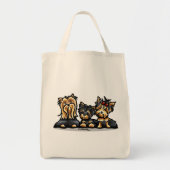 Yorkie Trio Tote Bag (Voorkant)