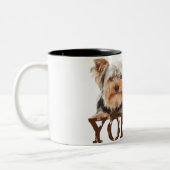 Yorkie Tweekleurige Koffiemok (Links)
