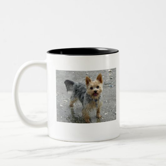 Yorkie Tweekleurige Koffiemok (Links)