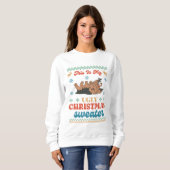 Yorkie Ugly KerstSweater Trui (Voorkant volledig)
