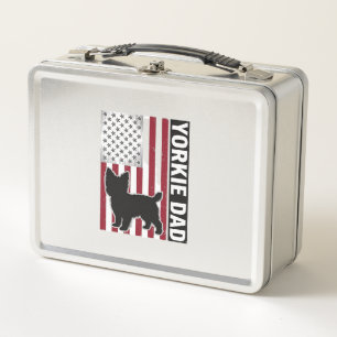 Yorkie Vader Patriottische Vintage Gravure Hond Sh