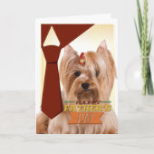 Yorkie Vaderdag Kaart (Voorkant)